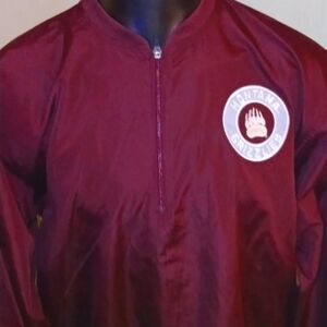 Montana Grizzlies Hanes Men's Dri Fit NCAA 1/2 Zip Pullover Jacket Windbreaker